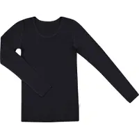 Joha - Women's Blouse L/S 85/15 - Ropa interior merino size XS, negro