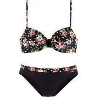 LASCANA Bikini verde / rosa / rojo / negro