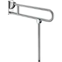 Delabie Mango SK con base, diámetro 32 mm, longitud 850 mm, acero inoxidable satinado.