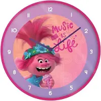 Pyramid Reloj De Pared Trolls Music Is Life