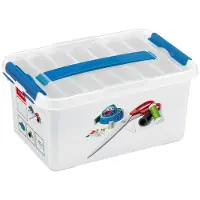 Sunware 8711112792272, Caja de almacenamiento, Gris, Rectangular, Unicolor, 6 litros, 300 mm
