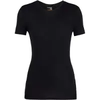 Icebreaker - Ropa de senderismo mujer - W Merino 175 Everyday SS Crewe Black para Mujer de Lana - Talla S - Negro