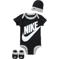 Nike Kids Conjunto 'Futura' gris moteado / negro / blanco