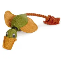 Beeztees Juguete Para Perros Canvas Duck &amp; Cord Orange Surtido