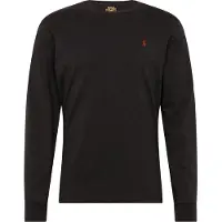 Ralph Lauren para hombre. 710671468001 Camiseta de punto jersey Custom Slim Fit negro (XXL), Casual, Algodón, Manga larga, Polo Ralph L