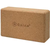 Gaiam - Cork Brick - Bloque de yoga size 22,9 x 14 x 7,6 cm, marrón