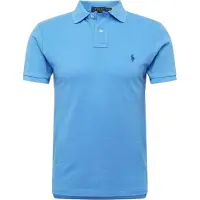 Ralph Lauren para hombre. 710795080015 Polo de piqué Slim Fit azul (M), Casual, Algodón, Manga corta, outlet 2026.