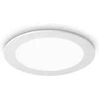 Ideal Lux GROOVE FI1, 10W, lámpara de techo redonda, modelo 123974