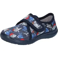 Beck Zapatillas de casa 'Haie' marino / azul oscuro / gris / rojo / blanco