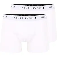 Casual Friday Calzoncillo boxer 'Norh' negro / blanco