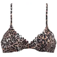LASCANA Top de bikini 'Lexa' marrón / negro