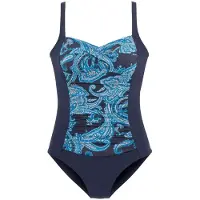 LASCANA Traje de baño azul claro / azul oscuro