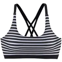 Venice beach Top de bikini negro / blanco