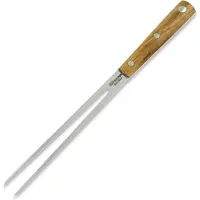 Due Cigni Hakucho tenedor para carne 18.5 cm, madera de olivo