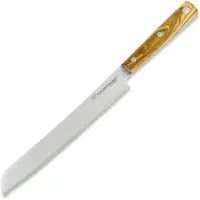 Due Cigni Hakucho pankiri/ cuchillo para pan 21 cm, madera de olivo