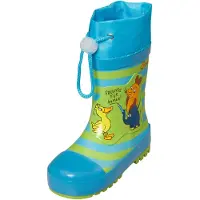 Playshoes Botas de lluvia 'Freunde für Immer' turquesa / lima / kiwi / naranja oscuro / negro