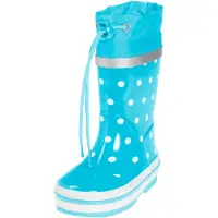 Playshoes Botas de lluvia turquesa / blanco