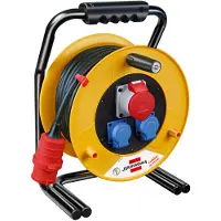 Brennenstuhl Brobusta CEE 1, carretel de cable industrial/para obras, IP44, 30 metros, cable H07RN-F 5G2,5, referencia 1316300