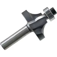 Festool Fresadora de bordes , con mango de 8 mm, carburo de tungsteno (HW), modelo S8, diámetro de corte de 25,5 mm, radio de 6,35 mm, juego de 4 unidades | 491013