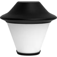 Philips myGarden, aplique de pared Serres, 42 W, casquillo E27, sin bombilla, luz exterior para pared, color negro, material: metal, ideal para terraza, jardín, estilo: moderno