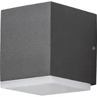 Konstsmide Monza, aplique de pared, tecnología HPLED, color antracita