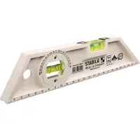 Stabila Nivel de burbuja de 25 cm, modelo 104, versátil