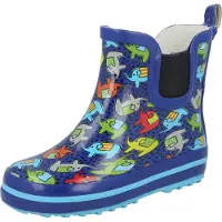 Beck Botas de lluvia 'Elephants' navy / turquesa / mezcla de colores / negro