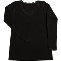 Joha - Women's Blouse I L/S 70/30 - Ropa interior merino size XS, negro