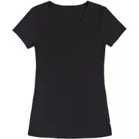 Joha - Women's Blouse S/S - Ropa interior merino size XS, negro