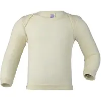Engel - Baby Long-Sleeved Fine Rib Pull-Over Shirt - Ropa interior merino size 98/104, beige