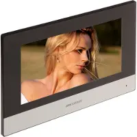 HIK VISION Hikvision DS-KH6320-TE1: Videoportero, 17,8 cm (7 pulgadas), color negro y gris