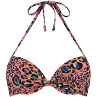 Shiwi Ladies Leopard Spot Luca Push Up Bikini Top Azalea Pink Talla: 36 | Bikinis Outlet | Mujer | Rosa