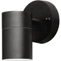 Konstsmide Modena: Aplique de pared de aluminio pintado de con cristal transparente