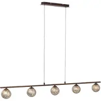 Paul Neuhaus Lámpara colgante GRETA de , color óxido, 5 bombillas G9, 40W, para uso interior, IP20