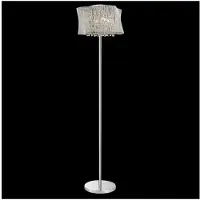 Luxera Lámpara de pie 46107, con detalles de cristal, 4 bombillas de 40W