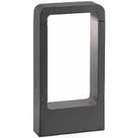 Faro 75519, iluminación de pared para exteriores, gris oscuro, aluminio, IP54, Clase I, 8 W