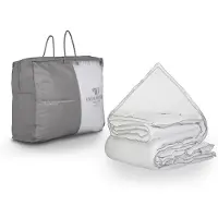 Royal Textile Primaviera Deluxe, edredón de algodón perlado, tacto suave, para todas las estaciones, color blanco - 140 x 220 cm