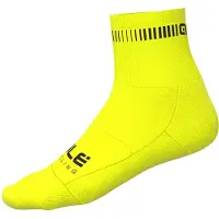 ALÉ - Logo Q-Skin Socks - Calcetines de ciclismo size 36-39 - S, amarillo