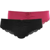 LASCANA Tanga rojo / negro