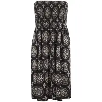 LASCANA Vestido de playa crema / negro