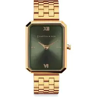 Kapten & Son Reloj analógico 'Grace Gold Steel' oro / verde