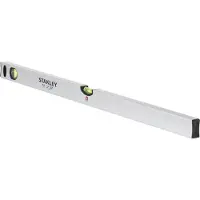 Stanley STHT1-43112, Nivel de burbuja, 0,8 m, Aluminio, Negro, 0,5 mm/m, Aluminio, Goma, 48 mm