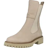 Paul green Botas 'Klassische Stiefelette Damen 9836 Nubukleder in beige' beige