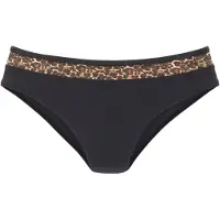 LASCANA Braga de bikini 'Adele' marrón / amarillo / negro