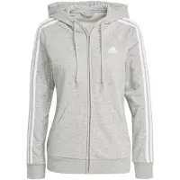 Adidas adidasChaqueta con capucha Essentials French Terry 3 bandas S Medium Grey Heather / White Mujer