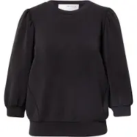 Selected Mangas Abullonadas Sudadera Mujeres Negro L