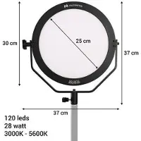 Falcon Eyes SO-28TD, 28 W, LED, intensidad variable, 623 lux, 3000 K, 5600 K