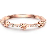 Glanzstücke Anillo oro rosa / transparente