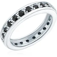 Rafaela Donata Anillo negro / plata