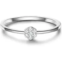 Glanzstücke Anillo plata / transparente